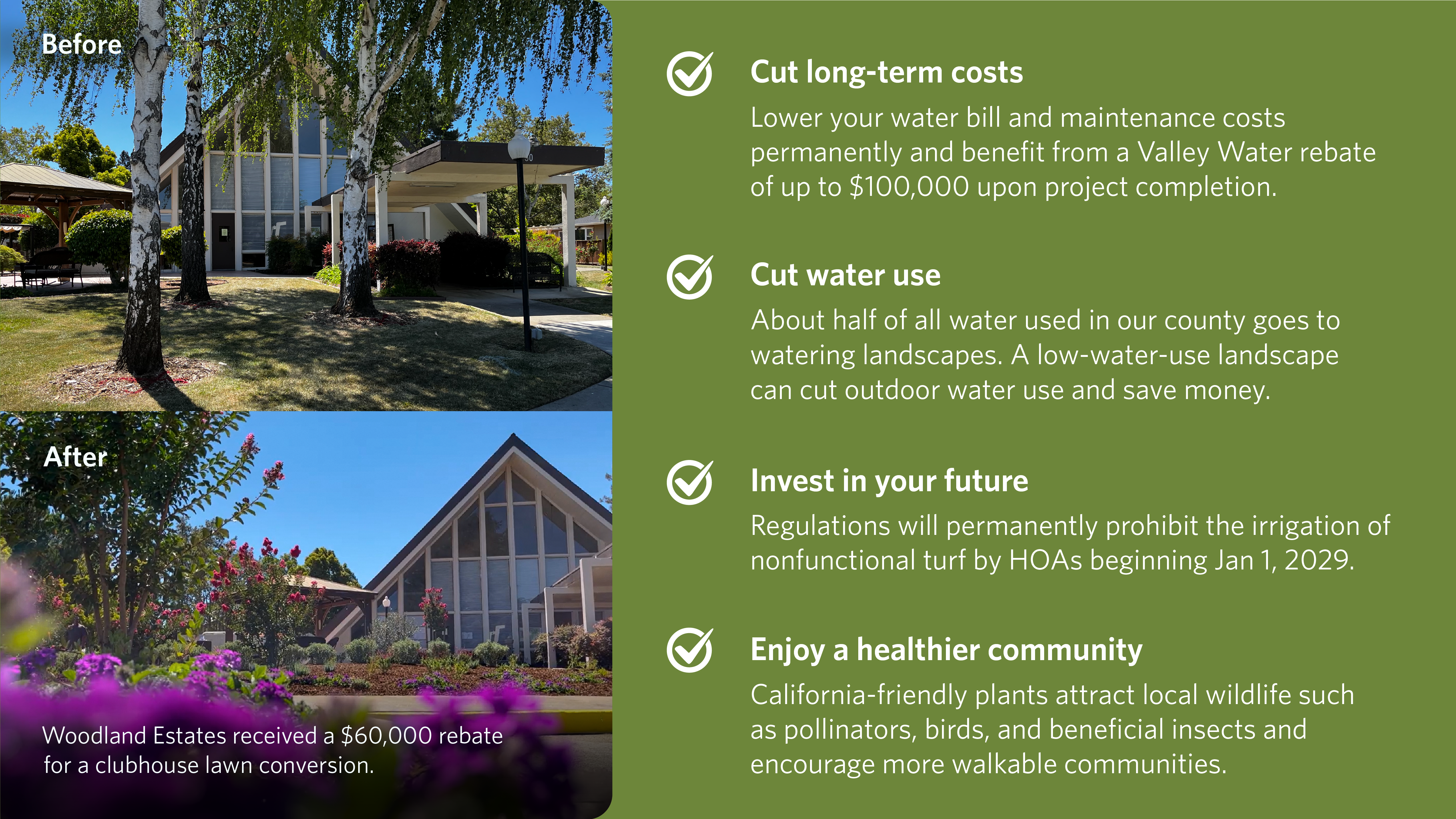 HOA Benefits of California Friendly landscape