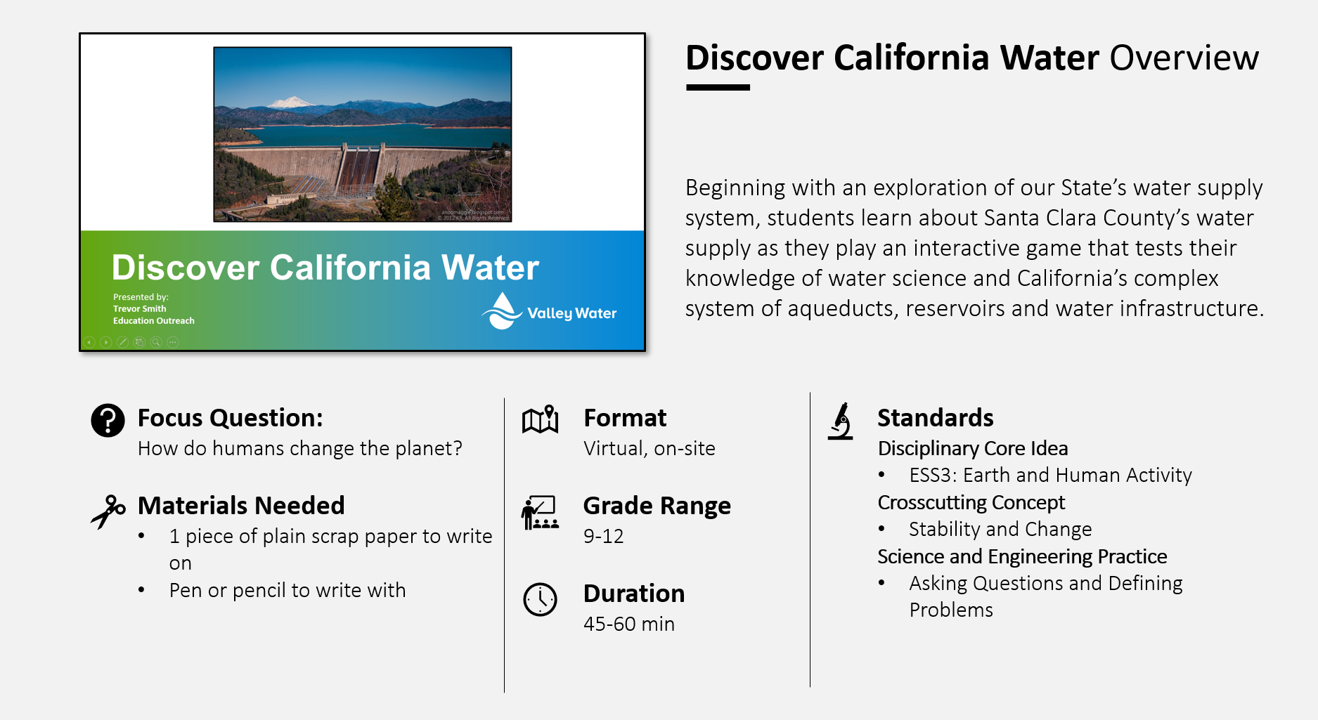 discover california water overview