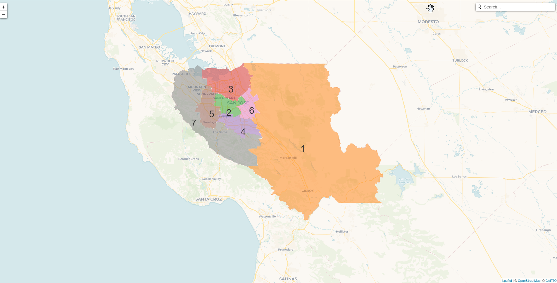 SCVWD Draft Plan - Redistricting Maps
