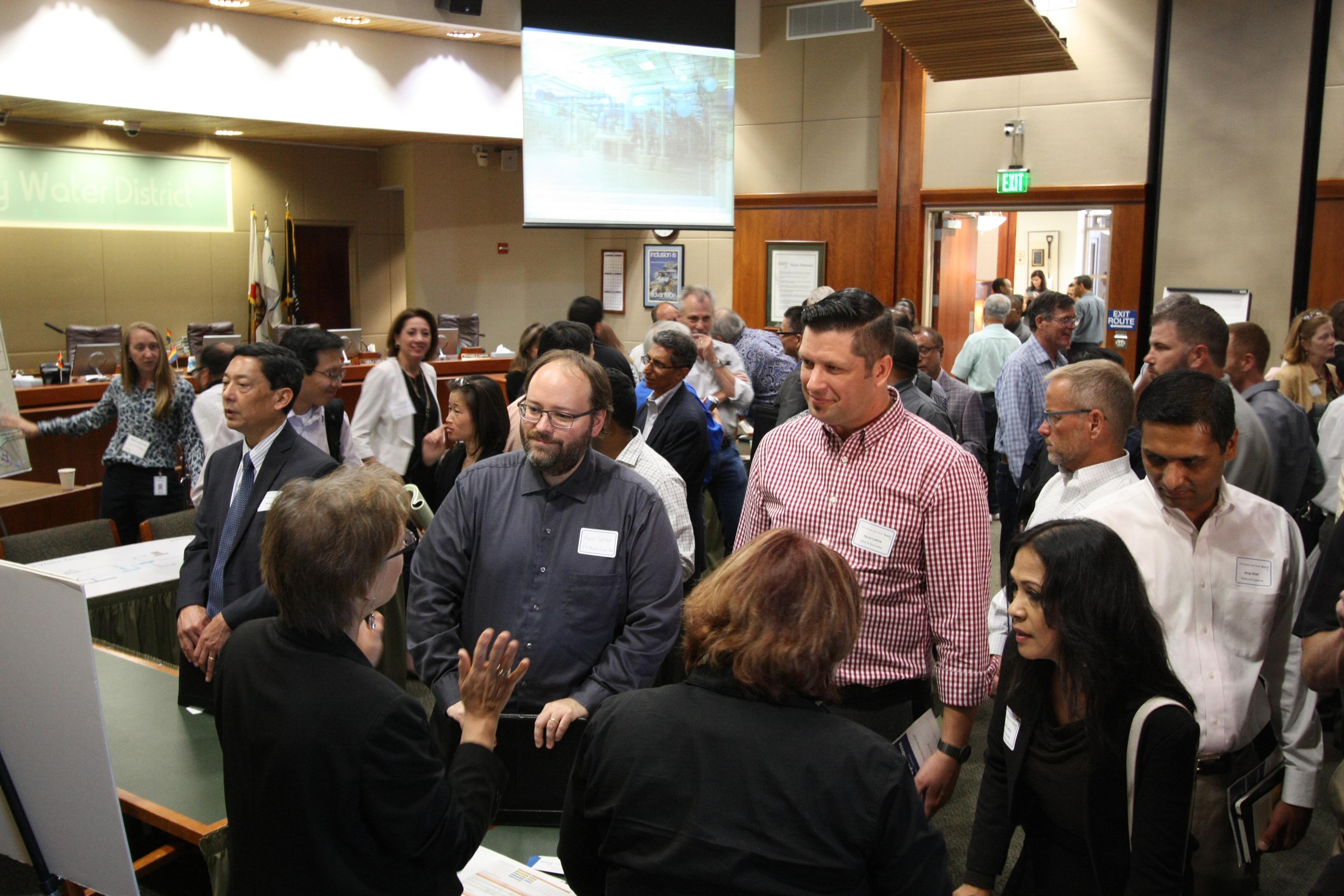 Vendors meet with staff at Business Open House