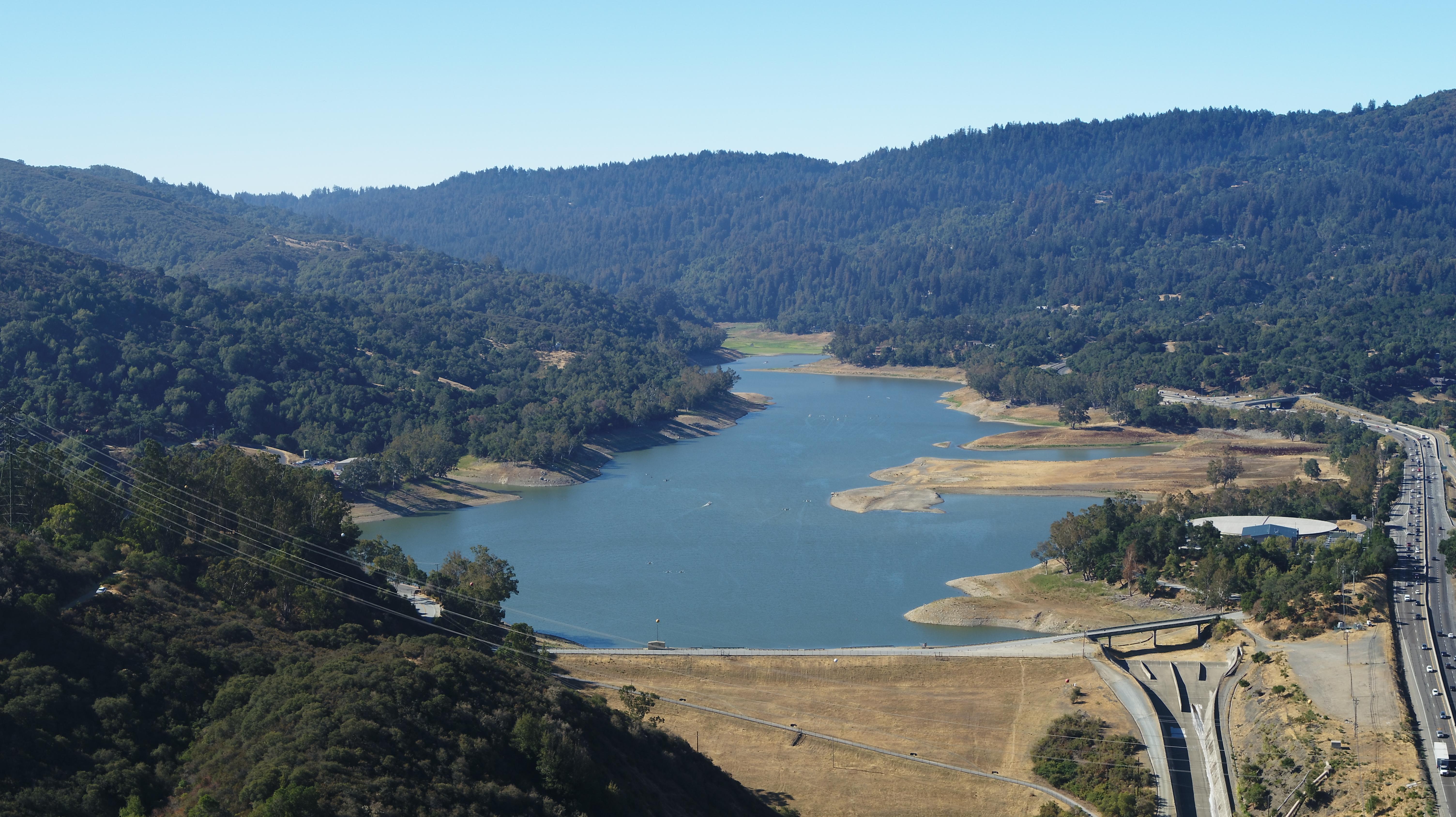 An image of Lexington Reservoir in summer 2021
