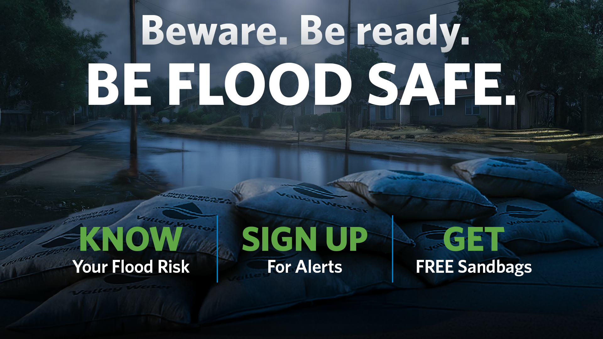 Be flood safe graphic