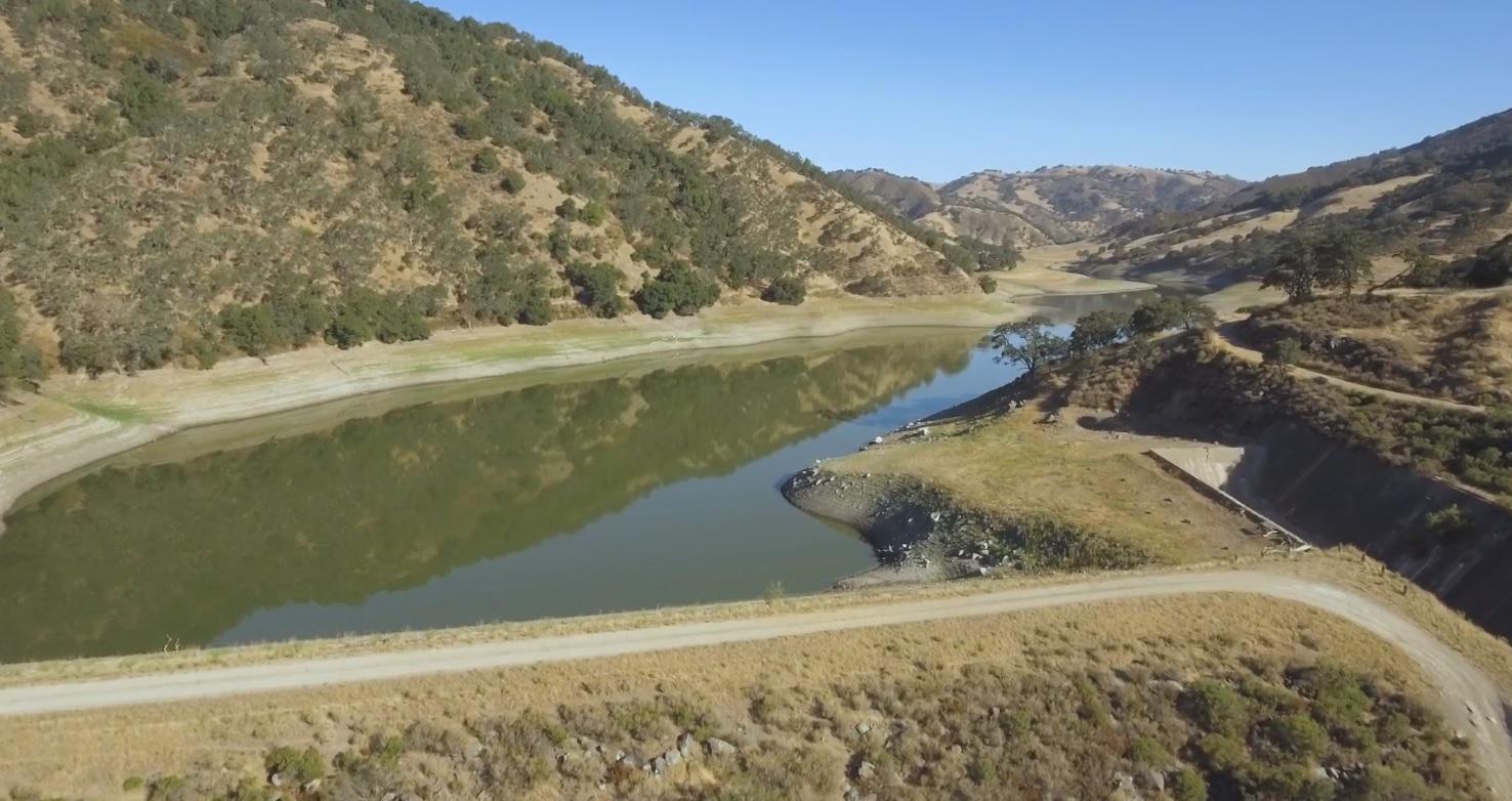 A view of the existing Pacheco Dam.