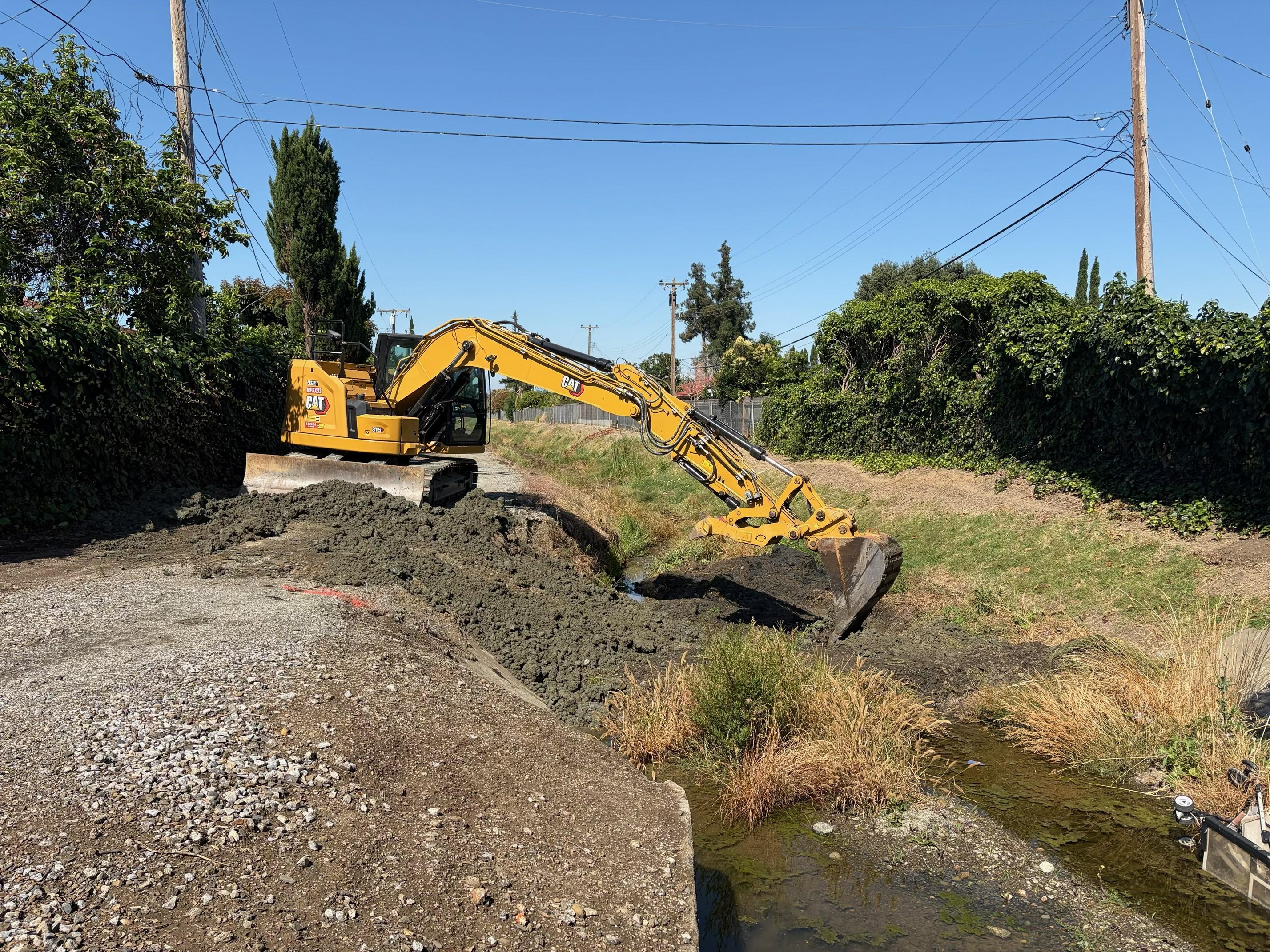  Valley Water crews removed about 810 cubic yards of sediment from Sierra Creek.