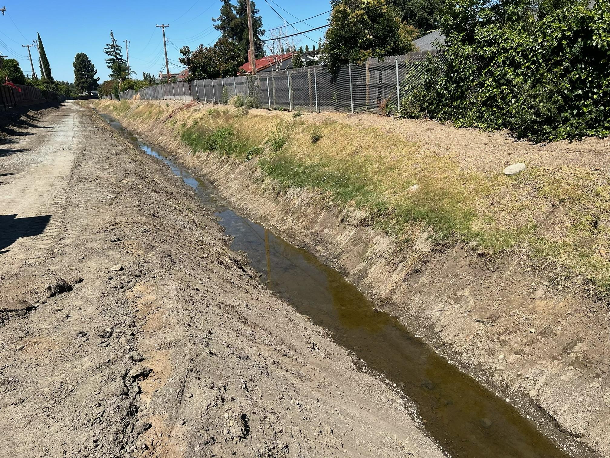 A look at Sierra Creek after the Stream Maintenance Program work was completed in the summer of 2026.