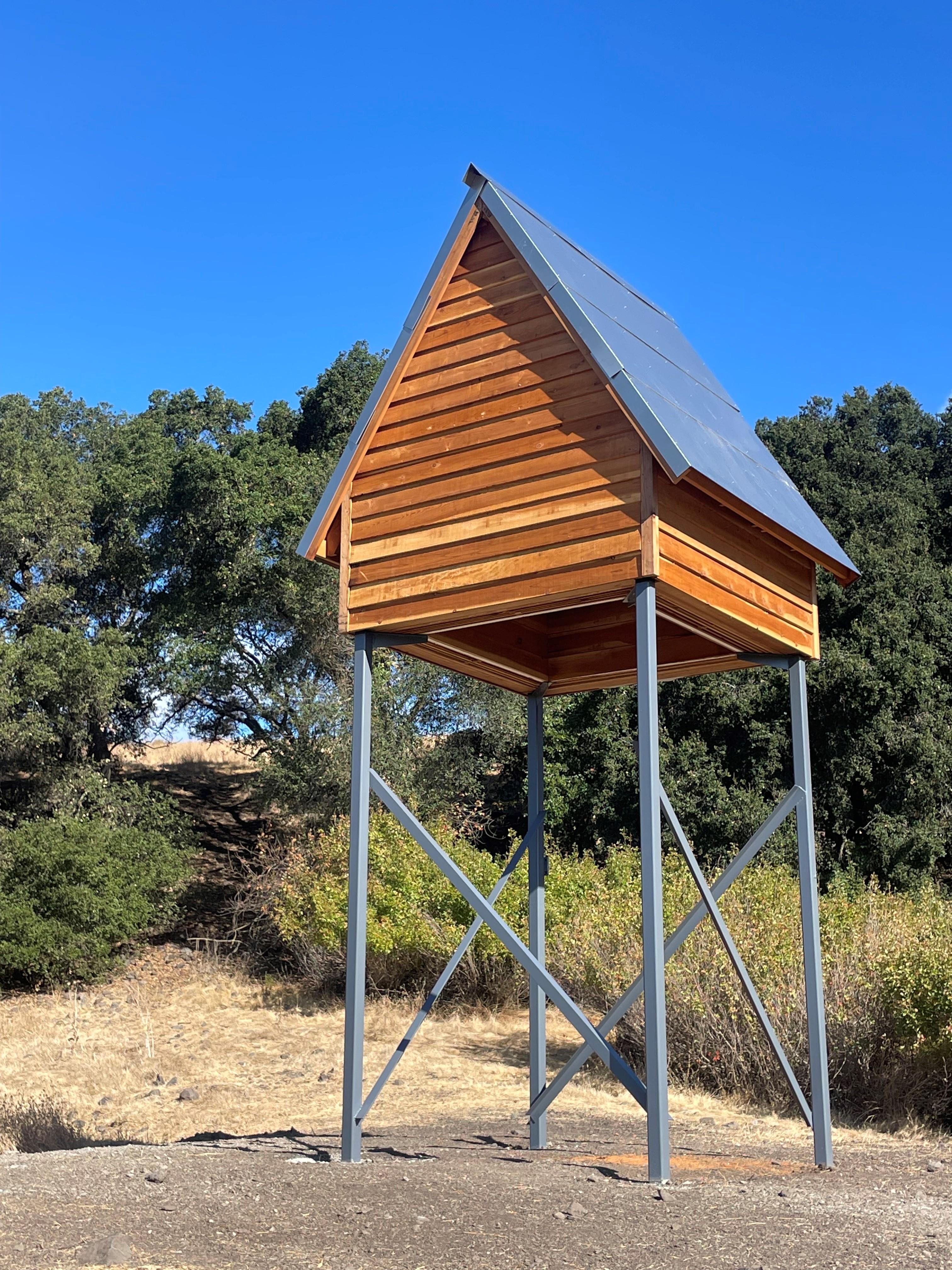 To help minimize the potential impacts of construction at Anderson Dam, Valley Water built an alternative roost that provides the colony with an additional safe place to shelter. 