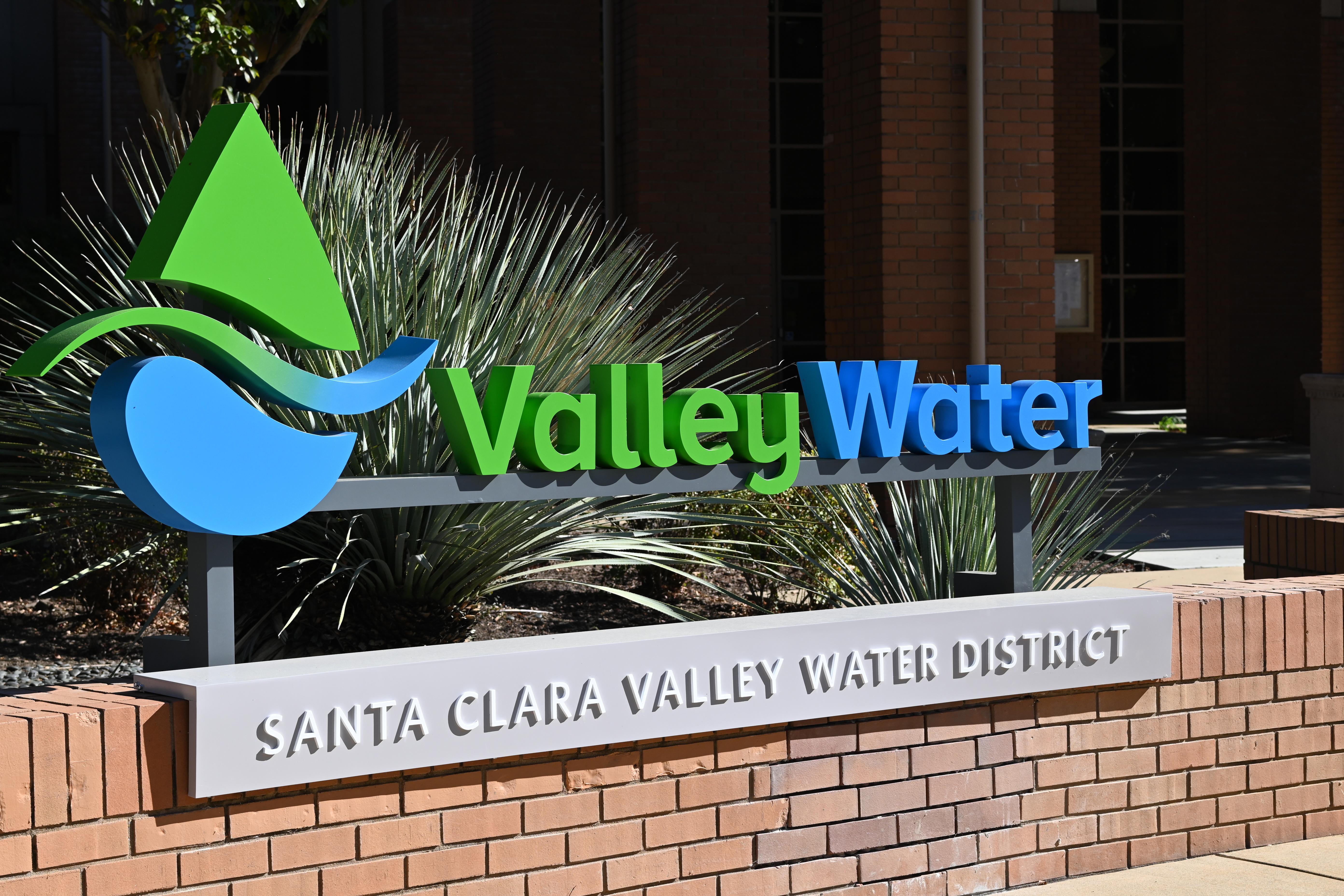 Valley Water sign