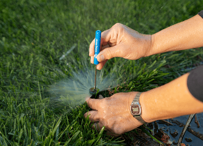 Sprinkler adjustment