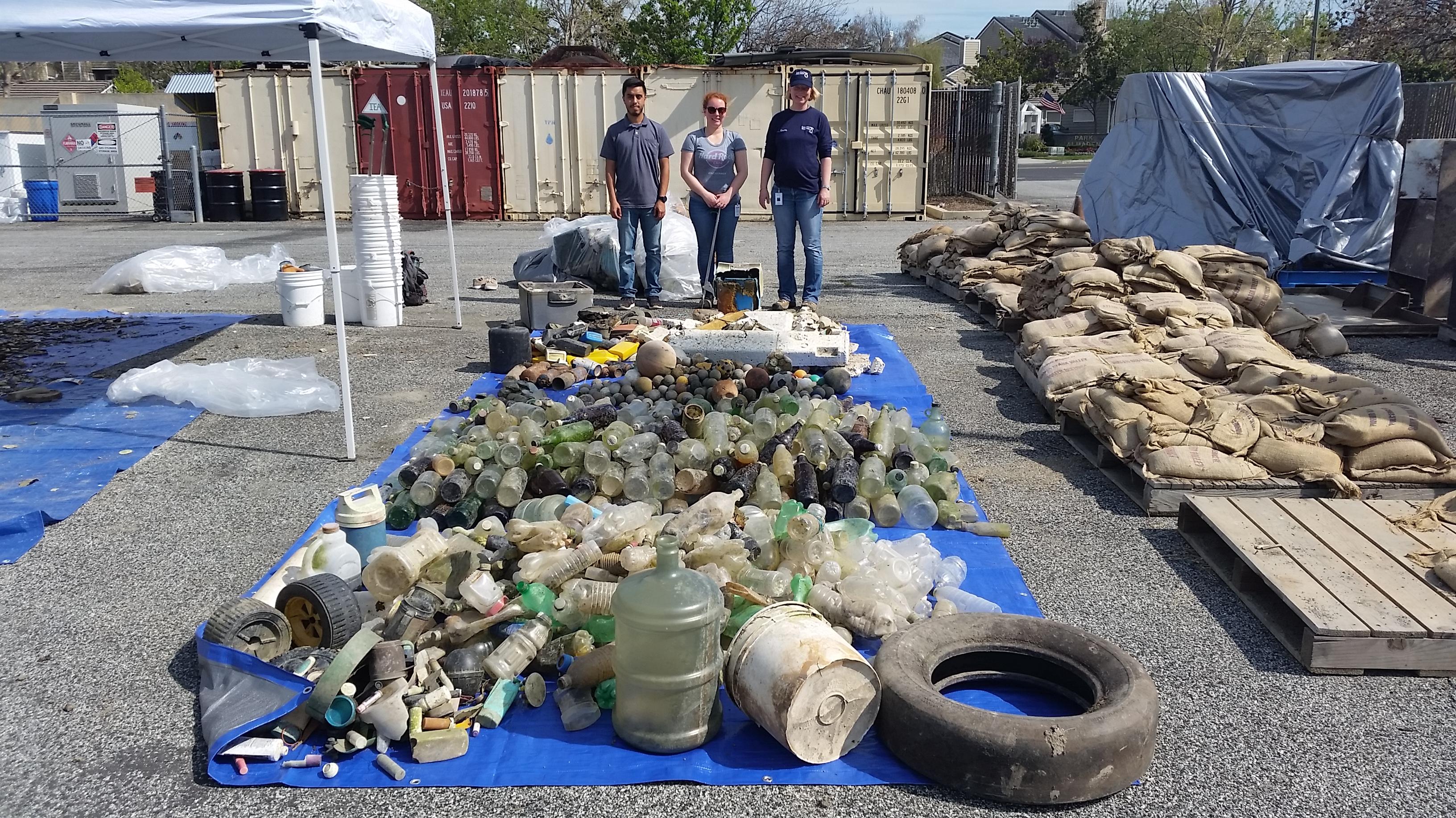 Trash Hot Spot Clean Up and Sorting