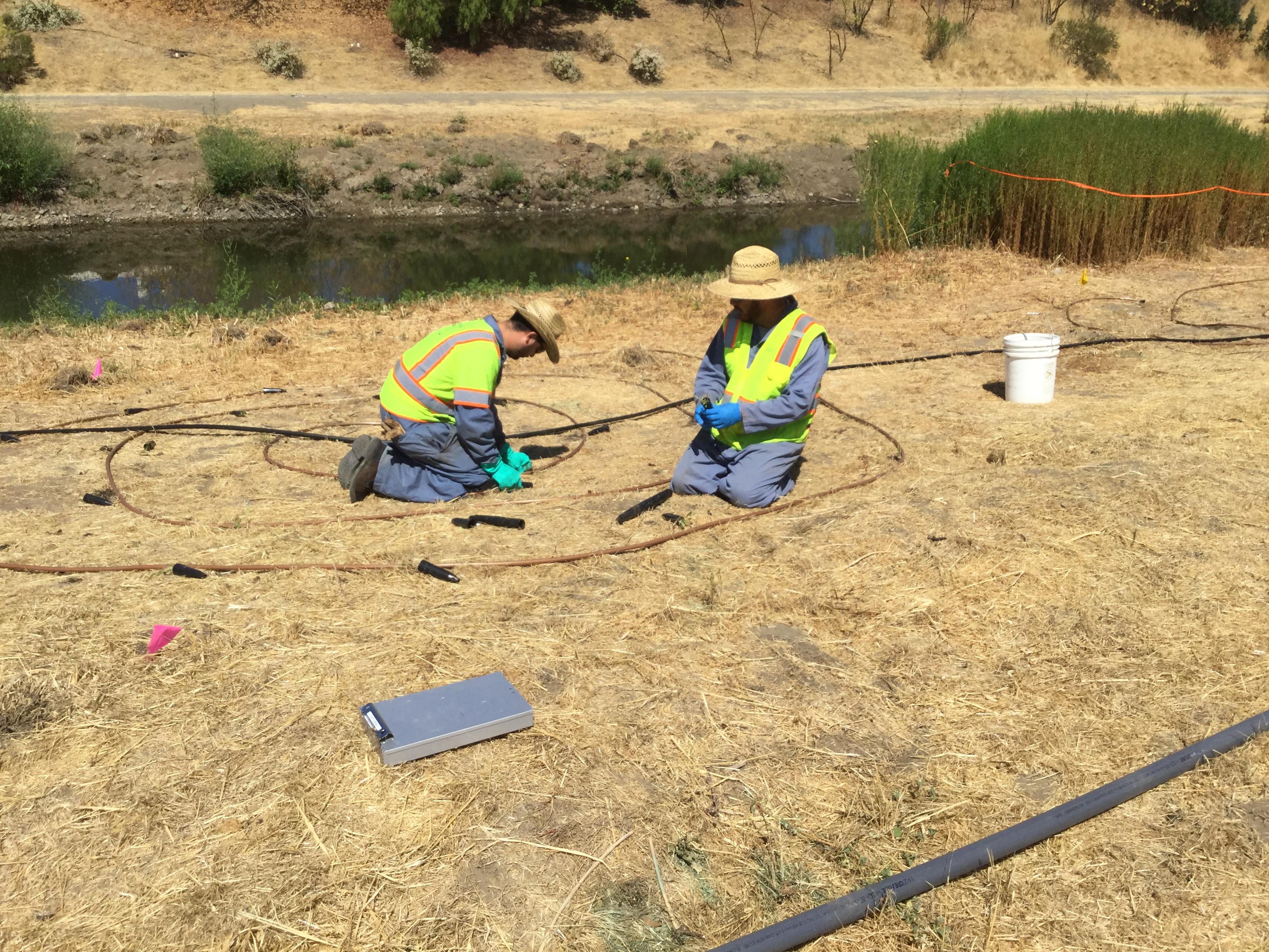  Guad River Installation of irrigation