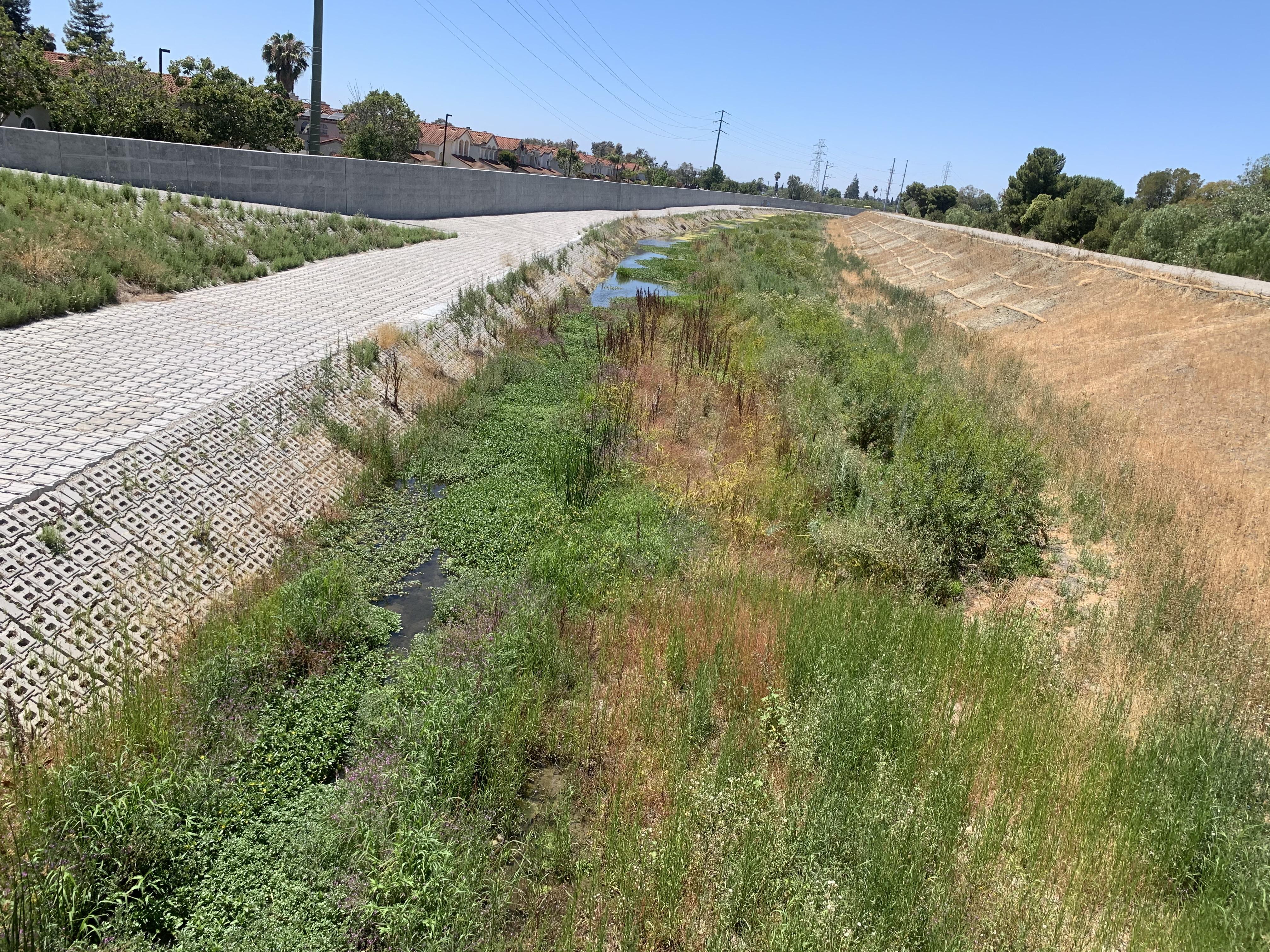 Completed Lower Berryessa Creek downstream of N. Milpitas Blvd.
