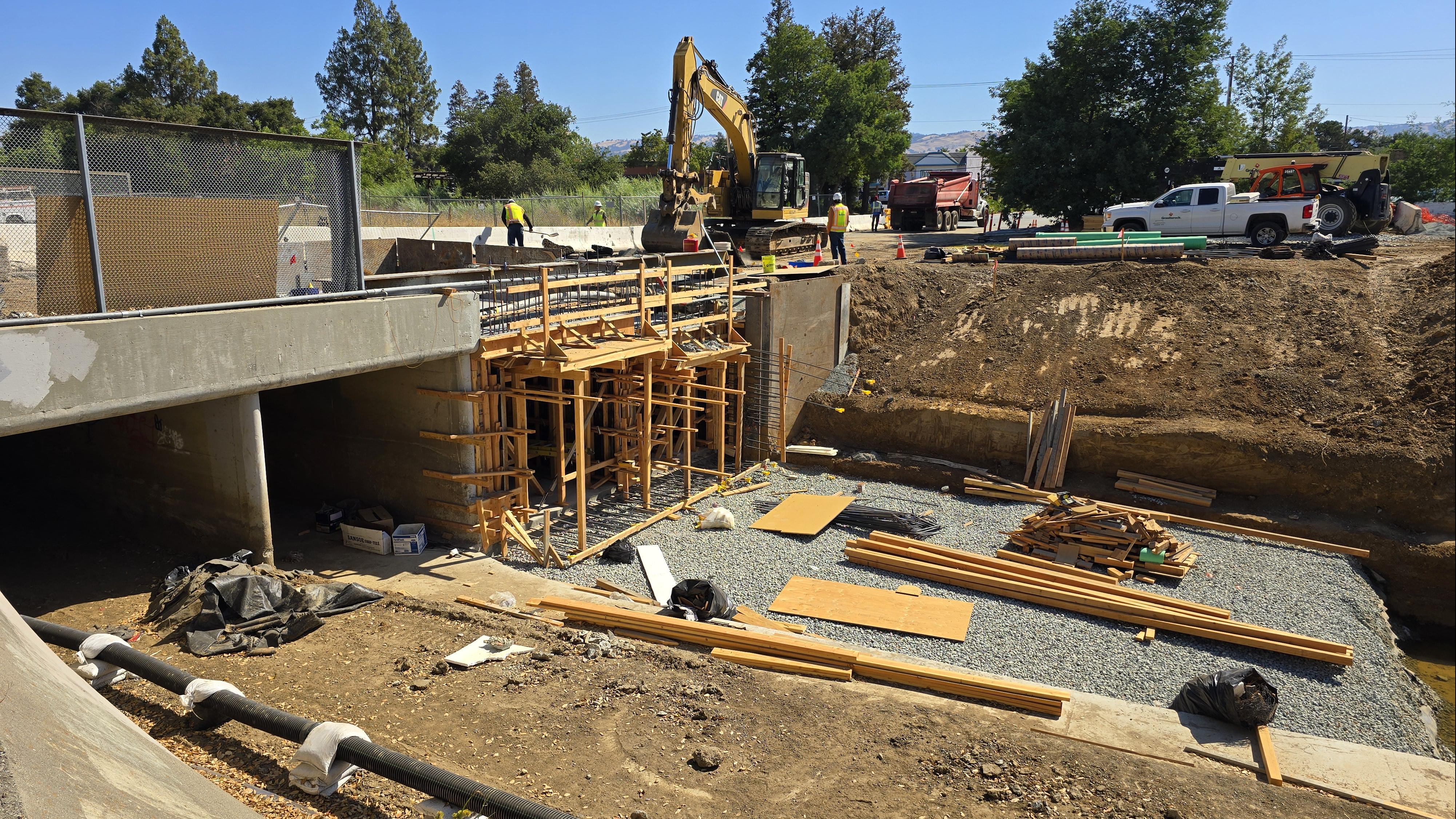 Box culvert in West Little Llagas Creek