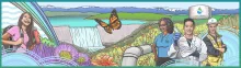 Highlight of the Mural Art Pilot Project design located in San Jose.