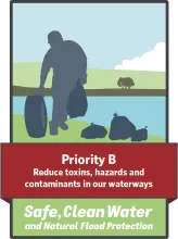 Priority B: Reduce toxins, hazards, and contaminants in our waterways