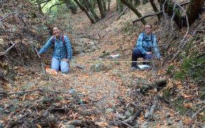 CRAM survey crew at work on a Guadalupe Creek tributary.