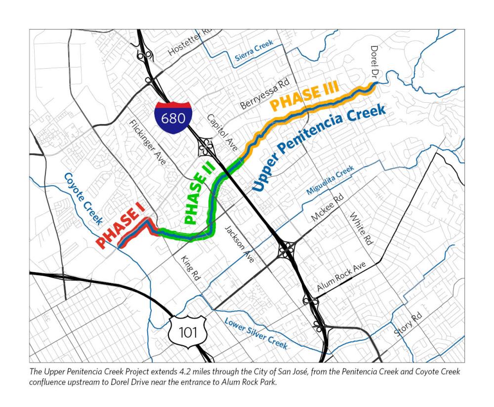 Upper Penitencia Project Phases Map 