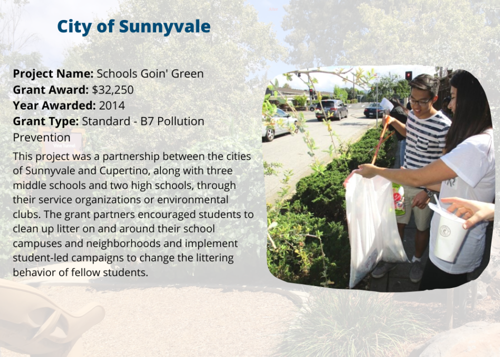 City of Sunnyvale Schools Goin' Green